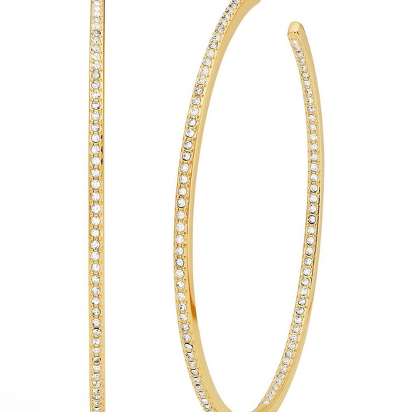 Michael Kors Gold Hoop Earrings - Picture 1 of 6